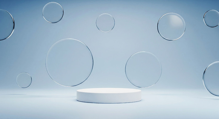 JPG 편집이미지 디자인 백그라운드 공중 파란색 공간 원형 구조물 달콤 장면 부드러움 기하학 조화 이미지편집 AI컴퓨터그래픽 AI콘텐츠 도형 건축 컬러 무늬 감각 맛 파일형식