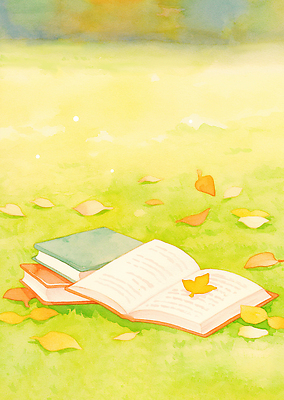 JPG 나무 문자 여유 어린이 컬러 잎 일러스트 상상 자연 이야기 잔디 책 학습 독서 햇빛 평화 고요 감성 교감 오후 국내일러스트 AI일러스트 AI콘텐츠 식물 교육 감정 컨셉 사람 태양 생태계 파일형식