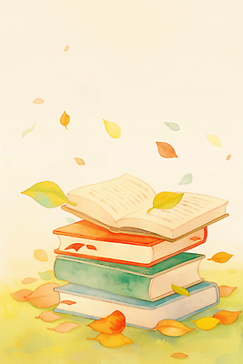 JPG 컬러 잎 일러스트 학교 자연 바람 나뭇잎 풍경 취미 책 초록색 학습 독서 평화 교양 분위기 문학 국내일러스트 AI일러스트 AI콘텐츠 자연요소 식물 교육 컨셉 날씨 생태계 파일형식