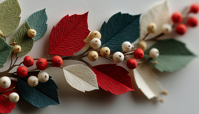 JPG 식물 편집이미지 디자인 종이 벽 컬러 크리스마스 패턴 자연 장식 빨간색 초록색 흰색 그림 수공예 디테일 편집실사 AI포토 AI콘텐츠 기념일 무늬 공예 CG 생태계 파일형식