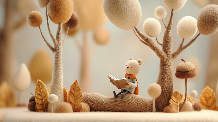 JPG 나무 식물 편집이미지 자연 이야기 책 귀여움 곰인형 숲 편안함 읽기 장면 상상력 색감 창의력 편집3D AI컴퓨터그래픽 AI콘텐츠 인형 컨셉 모션 3D 감각 생태계 파일형식