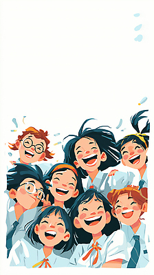 JPG 학생 행복 일러스트 교실 학교 모션 청소년 놀이 협력 표정 웃음 친구 기쁨 모임 즐거움 사교 순간 국내일러스트 AI일러스트 AI콘텐츠 교육 감정 관계 사람 파일형식