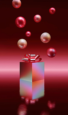 JPG 편집이미지 디자인 기념일 백그라운드 크리스마스 포장 선물 장식 빨간색 반짝임 세트 상자 축제 구슬 이미지편집 AI컴퓨터그래픽 AI콘텐츠 컬러 모션 이벤트 파일형식