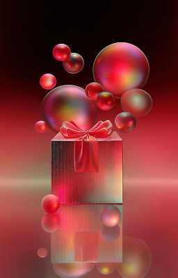 JPG 편집이미지 디자인 컬러 백그라운드 조명 선물 공중 장식 반짝임 상자 축하 생일 크기 구슬 그림 이미지편집 AI컴퓨터그래픽 AI콘텐츠 기념일 컨셉 모션 파일형식