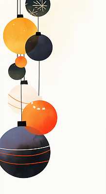 JPG 디자인 예술 컬러 크리스마스 일러스트 따뜻함 매달리기 장식 인테리어 유행 방 표현 분위기 편안함 크기 구슬 오브젝트 모던 조화 혁명 창의성 오너먼트 국내일러스트 AI일러스트 AI콘텐츠 기념일 컨셉 크리스마스장식 모션 감각 파일형식