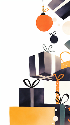 JPG 디자인 기념일 행복 예술 컬러 백그라운드 크리스마스 일러스트 선물 공중 장식 상자 축제 분위기 모던 테마 오너먼트 세련 국내일러스트 AI일러스트 AI콘텐츠 감정 컨셉 크리스마스장식 이벤트 파일형식