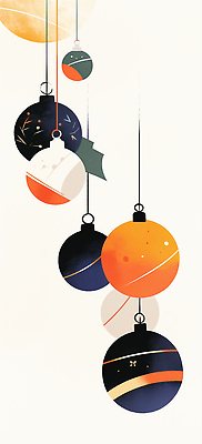 JPG 모양 디자인 계절 기념일 행복 감정 컬러 크리스마스 겨울 일러스트 따뜻함 매달리기 장식 크리스마스트리 축제 분위기 실 그림 오너먼트 국내일러스트 AI일러스트 AI콘텐츠 컨셉 크리스마스장식 모션 이벤트 파일형식