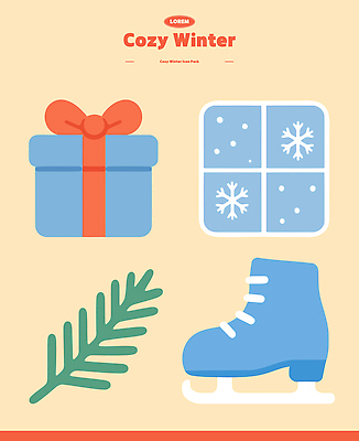 계절 크리스마스 설경 겨울 패턴 일러스트 따뜻함 선물 장식 상자 스케이트 스케이팅 눈송이 즐거움 아이템 국내일러스트 AI파일 기념일 감정 스포츠용품 무늬 겨울스포츠 눈_날씨 풍경 파일형식 벡터