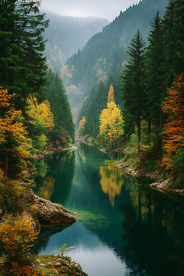 JPG 나무 편집이미지 호수 컬러 여행 단풍 자연 산 풍경 물 반사 평화 환경 고요 숲 이미지편집 AI포토 AI콘텐츠 자연요소 식물 컨셉 잎 생태계 파일형식