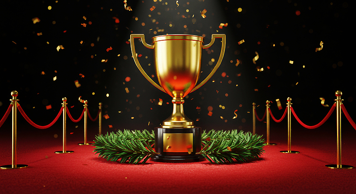 JPG 편집이미지 기념일 밧줄 성공 이벤트 장식 파티 축제 카펫 금색 축하 우승 트로피 순간 성대 이미지편집 AI컴퓨터그래픽 AI콘텐츠 줄 컬러 컨셉 어류 최고 상_우승 파일형식