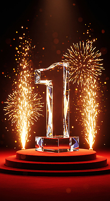 JPG 편집이미지 기념일 유리 조명 불꽃놀이 이벤트 장식 기쁨 무대 축하 화려 결과 트로피 이미지편집 AI컴퓨터그래픽 AI콘텐츠 감정 컨셉 재질 놀이 상_우승 파일형식