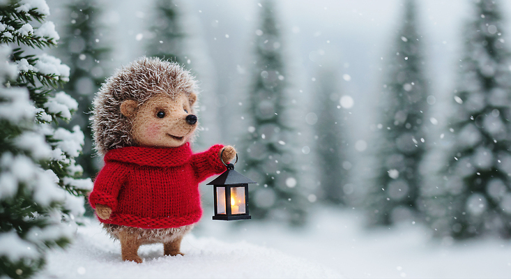 JPG 동물 편집이미지 크리스마스 겨울 자연 조명 따뜻함 풍경 귀여움 손전등 랜턴 소나무 스웨터 다람쥐 이미지편집 AI컴퓨터그래픽 AI콘텐츠 나무 계절 기념일 컨셉 상의 설치류 생태계 파일형식