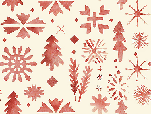 JPG 모양 나무 디자인 계절 꽃 예술 컬러 백그라운드 크리스마스 겨울 패턴 일러스트 자연 수채화 그래픽 장식 눈송이 심볼 조화 노르딕 국내일러스트 AI일러스트 AI콘텐츠 식물 기념일 무늬 눈_날씨 생태계 파일형식