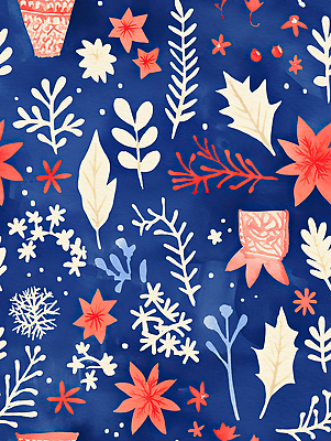 JPG 모양 식물 디자인 계절 꽃 예술 컬러 백그라운드 잎 크리스마스 패턴 일러스트 자연 국화 풍경 그래픽 장식 장미 다양 노르딕 뷰티풀 국내일러스트 AI일러스트 AI콘텐츠 기념일 다수 무늬 생태계 파일형식