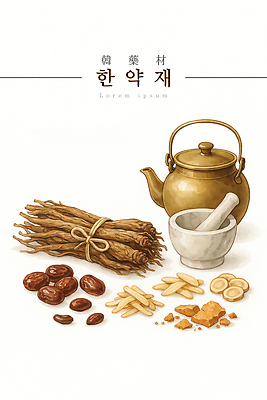 PSD 전통 일러스트 재료 자연 한국 건강 치료 한의학 약재 한약재 전통차 약초 찻주전자 준비 대추 생강 약탕기 감초 매실 한방차 진액 국내일러스트 아시아 채소 의학 주전자 주방용품 차_음료 약 풀_식물 액체 생태계 파일형식