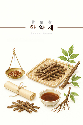 PSD 식물 한국전통 전통 일러스트 자연 한국 건강 한의학 약재 한약재 약초 건강식 민간요법 국내일러스트 아시아 음식 의학 약 풀_식물 생태계 파일형식