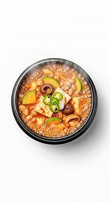 JPG 편집이미지 전통 한식 채소 고추 요리 식사 버섯 찌개 된장찌개 매움 두부 국물 맛있는 편집실사 AI포토 AI콘텐츠 음식 맛 CG 파일형식