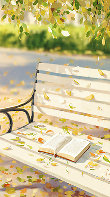 JPG 나무 공원 길 컬러 잎 벤치 일러스트 자연 바람 휴식 나뭇잎 책장 책 독서 햇빛 평화 가을 페이지 조용 소음 뷰티풀 국내일러스트 AI일러스트 AI콘텐츠 자연요소 식물 계절 공공시설 가구 컨셉 의자 날씨 태양 소리 생태계 파일형식