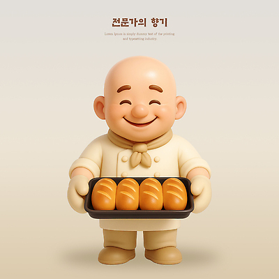PSD 편집이미지 전통 손 산업 음식 빵 쟁반 3D캐릭터 따뜻함 웃음 제과 귀여움 제빵 장인 제빵사 디지털아트 편집3D 직업 캐릭터 컨셉 표정 신체부위 3D 제과제빵 파일형식