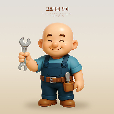 PSD 편집이미지 직업 남자 백그라운드 3D캐릭터 작업복 웃음 도구 장인 편집3D 캐릭터 옷 표정 사람 3D 파일형식