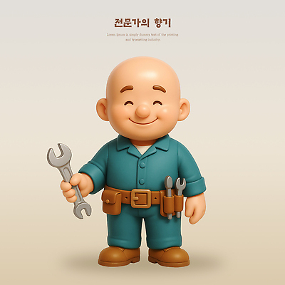 PSD 편집이미지 캐릭터 손 디자인 옷 산업 백그라운드 3D캐릭터 작업복 웃음 도구 공구 스패너 표현 전문직 편안함 장인 편집3D 직업 표정 신체부위 3D 감각 파일형식