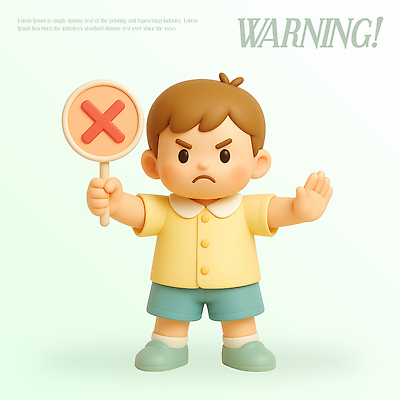 PSD 편집이미지 캐릭터 디자인 표지 감정 컬러 3D캐릭터 표정 경고 소년 그래픽 장난감 오브젝트 그림 불만 편집3D 남자 어린이 3D 파일형식