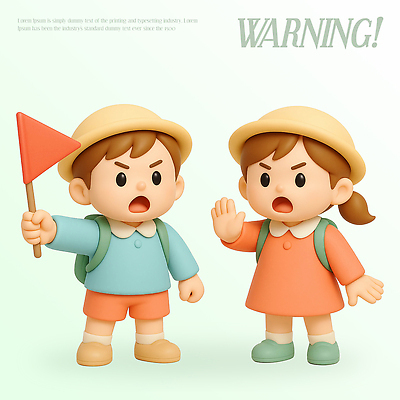 PSD 편집이미지 캐릭터 어린이 놀이 3D캐릭터 표정 경고 안전 손짓 소녀 소년 친구 아기 신호 의사소통 편집3D 여자 남자 관계 모션 사람 3D 파일형식