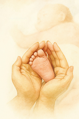 JPG 손 행복 일러스트 가족 발 따뜻함 사랑 라이프 부모 아기 출산 축복 보호 연결 순간 존경 국내일러스트 AI일러스트 AI콘텐츠 감정 컨셉 관계 사람 생활 신체부위 파일형식