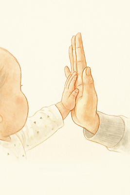 JPG 손 행복 감정 일러스트 가족 관계 따뜻함 사랑 성인 라이프 성장 마음 표현 아기 출산 축복 소통 순간 유대감 상호작용 국내일러스트 AI일러스트 AI콘텐츠 컨셉 사람 생활 신체부위 파일형식