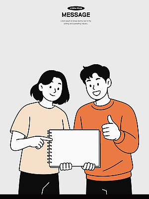 학생 디자인 일러스트 모션 협력 아이디어 실내 대화 미소 웃음 손짓 일상 친구 작업 즐거움 긍정적 창의성 국내일러스트 AI파일 감정 컨셉 관계 표정 말하기 내부 라이프 파일형식 벡터