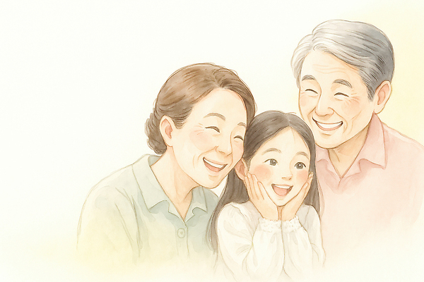 JPG 할아버지 행복 감정 할머니 얼굴 일러스트 가족 관계 포옹 손녀 따뜻함 사랑 웃음 기쁨 만남 추억 세대 소통 순간 정 국내일러스트 AI일러스트 AI콘텐츠 여자 노년 남자 컨셉 안기 표정 신체부위 손주 파일형식