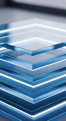 JPG 편집이미지 디자인 예술 재료 조명 장식 파란색 빛 반사 쌓기 구출 모던 층 성질 유리판 창의성 이미지편집 AI컴퓨터그래픽 AI콘텐츠 컬러 모션 도움 파일형식