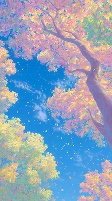 JPG 나무 계절 공원 컬러 단풍 잎 일러스트 자연 하늘 날씨 나뭇잎 풍경 햇빛 가을 나뭇가지 떨어짐 숲 뷰티풀 색감 국내일러스트 AI일러스트 AI콘텐츠 식물 공공시설 컨셉 태양 생태계 파일형식