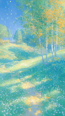 JPG 나무 꽃 여유 일러스트 자연 생명 바람 풍경 잔디 초원 파란색 햇빛 평화 환경 산책로 가을 흰색 숲 감성 뷰티풀 국내일러스트 AI일러스트 AI콘텐츠 자연요소 식물 계절 감정 길 컬러 컨셉 날씨 태양 생태계 파일형식