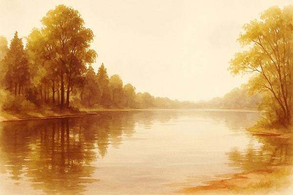 JPG 나무 호수 여유 일러스트 자연 아침 날씨 풍경 물 여름 반사 평화 일출 환경 고요 산책 물가 숲 드로잉 뷰티풀 국내일러스트 AI일러스트 AI콘텐츠 주간 자연요소 식물 계절 감정 컨셉 휴식 미술 노을 생태계 파일형식