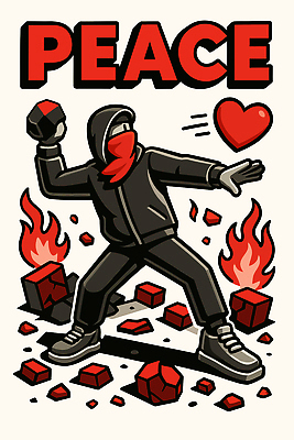 감정 상징 일러스트 불꽃 거리 흑백 운동 평화 스카프 표현 폭력 심볼 반전 반항 시위 불안정 국내일러스트 AI파일 컨셉 모션 불 촬영기법 건강 목도리 사회이슈 파일형식 벡터