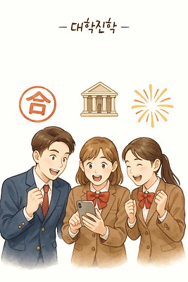 PSD 학생 행복 일러스트 학교 성공 미래 표정 세명 친구 스마트폰 학습 희망 기쁨 축하 발표 소식 목표 즐거움 대학교 수험생 성적 순간 진학 국내일러스트 교육 감정 컨셉 관계 고등학생 사람 핸드폰 스마트기기 파일형식