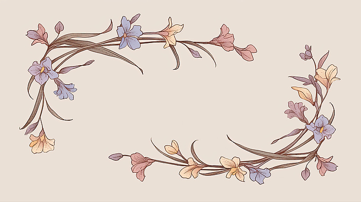 JPG 식물 디자인 꽃잎 꽃 예술 선 컬러 백그라운드 패턴 일러스트 자연 그래픽 장식 편안함 부드러움 화사함 감성 조화 뷰티풀 국내일러스트 AI일러스트 AI콘텐츠 컨셉 무늬 감각 생태계 파일형식