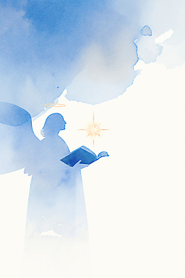 JPG 문자 예술 백그라운드 일러스트 하늘 천사 수채화 풍경 책 독서 평화 희망 영혼 묘사 그림 상상력 색감 영감 국내일러스트 AI일러스트 AI콘텐츠 감정 컨셉 파일형식