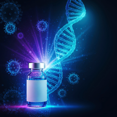 JPG 편집이미지 과학 의학 생명 기술 건강 실험 안전 치료 발전 바이러스 DNA 예방 백신 이중나선 코로나바이러스 이미지편집 AI컴퓨터그래픽 AI콘텐츠 컨셉 생명공학 파일형식