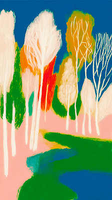 JPG 나무 감정 호수 예술 컬러 일러스트 자연 풍경 여름 평화 고요 가을 작가 그림 캔버스 조화 창의성 풍경화 국내일러스트 AI일러스트 AI콘텐츠 식물 직업 계절 컨셉 생태계 파일형식