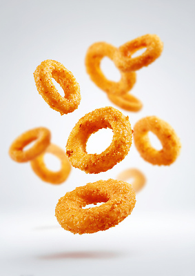 JPG 편집이미지 음식 채소 모션 디저트 요리 공중 튀김 도넛 맛 군것질 양파링 간편조리식품 바삭바삭 편집실사 AI포토 AI콘텐츠 컨셉 CG 파일형식