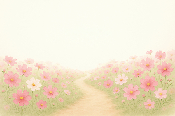 JPG 식물 꽃 길 분홍색 컬러 일러스트 자연 아침 풍경 초록색 햇빛 소풍 평화 정원 산책로 안개 가을 흰색 부드러움 조화 만개 뷰티풀 국내일러스트 AI일러스트 AI콘텐츠 주간 계절 컨셉 날씨 태양 야외활동 감각 생태계 파일형식