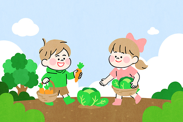 식물 어린이 채소 일러스트 모션 자연 건강 대화 웃음 야외 일상 친구 학습 태양 농장 환경 당근 수확 체험학습 즐거움 양배추 동심 국내일러스트 AI파일 자연요소 교육 감정 농업 관계 뿌리채소 표정 말하기 사람 라이프 체험 생태계 파일형식 벡터