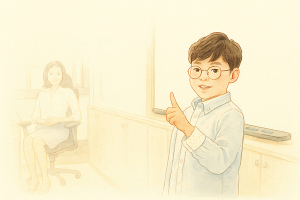 JPG 여자 교육 어린이 의자 일러스트 손가락 직장 기술 이야기 여러명 학습 사무실 성장 자신감 발표 군중 프레젠테이션 목소리 소통 국내일러스트 AI일러스트 AI콘텐츠 손 감정 가구 다수 컨셉 회사 비즈니스 사람 파일형식