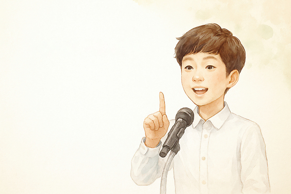 JPG 학생 교육 어린이 일러스트 모션 표정 이야기 친구 꿈 무대 자신감 발표 강의 마이크 즐거움 기회 장래 소통 발표회 창의력 국내일러스트 AI일러스트 AI콘텐츠 감정 음향기기 컨셉 관계 사람 파일형식