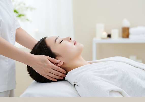 JPG 편집이미지 여자 휴식 건강 스파 마사지 편안함 피부관리 힐링 뷰티풀 스트레스해소 치료사 의료성형뷰티 편집실사 웰니스 AI인물포토 AI콘텐츠 직업 컨셉 사람 뷰티 감각 CG 파일형식 AI포토
