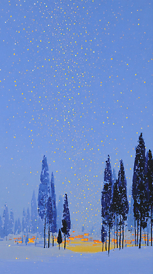 JPG 나무 별 여행 겨울 일러스트 자연 하늘 바람 조명 따뜻함 풍경 고요 안개 차가움 숲 편안함 뷰티풀 국내일러스트 AI일러스트 AI콘텐츠 자연요소 식물 계절 날씨 감각 생태계 파일형식