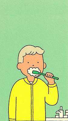 JPG 어린이 백그라운드 일러스트 가족 아침 건강 소년 일상 생활 초록색 노란색 평화 청결 양치 가운 위생 칫솔 국내일러스트 AI일러스트 AI콘텐츠 주간 옷 남자 컬러 컨셉 관계 사람 라이프 위생용품 파일형식