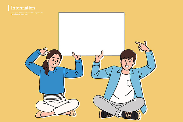 포즈 일러스트 모션 커뮤니케이션 프레임 대화 웃음 친구 현수막 표현 유머 즐거움 사인 모던 이미지 재치 소통 창의성 국내일러스트 AI파일 감정 컨셉 관계 표정 말하기 파일형식 벡터